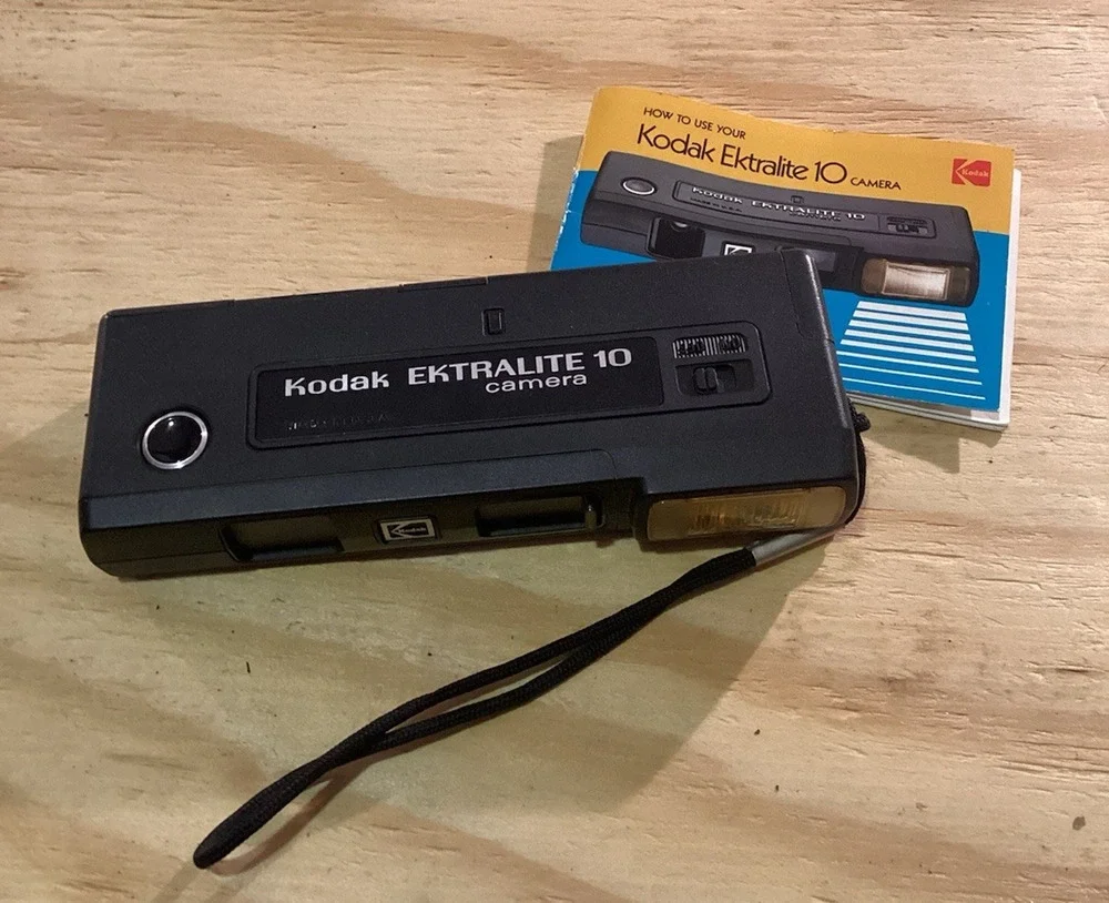 Vintage Kodak Ektralite 10 Camera w/ Holder and Instructions